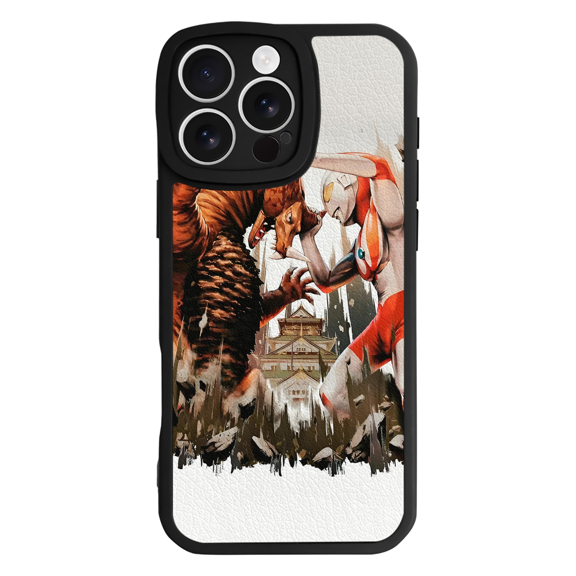（画像用） ウルトラマン Ultraman 【iPhone 16シリーズ対応】シリコンスマホケース（レザー調） 材質：シリコン